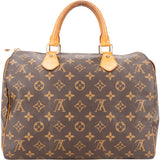 Louis Vuitton Canvas Monogram Speedy 30 Handbag