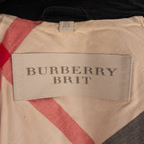 Burberry Brit Black Cotton Trenchcoat (D36)