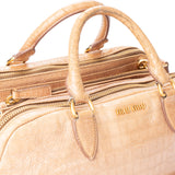 Miu Miu Croco Optic Cocco City Handbag