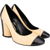 Chanel Bicolor Leather Heels (35,5)