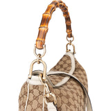 Gucci GG Monogram Bamboo Handbag