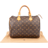 Louis Vuitton Canvas Monogram Speedy 30 Handbag