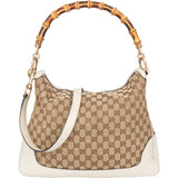 Gucci GG Monogram Bamboo Handbag