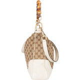 Gucci GG Monogram Bamboo Handbag