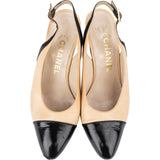 Chanel Bicolor Leather Slipback Heels (35 / 35,5)
