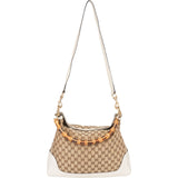 Gucci GG Monogram Bamboo Handbag
