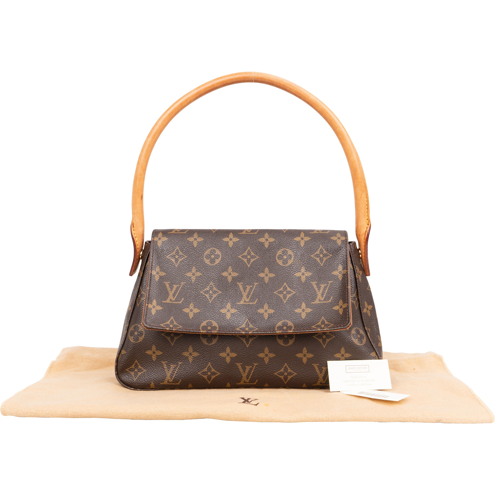 Louis Vuitton Canvas Monogram Looping PM Shoulder Bag - vintageandkickz
