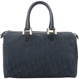 Christian Dior Trotter Satin Monogram Boston Handbag