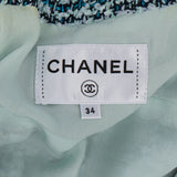 Chanel Bleu Glitter Tweed Dress (DE32 / FR34)
