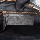Balenciaga Black Leather City Handbag