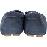 Prada Bleu Suede Triangle Mokassins (38)