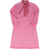 Gucci Pink Cotton Crystal Pearl Dress (DE32-34 / IT36-38)