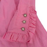 Gucci Pink Cotton Crystal Pearl Dress (DE32-34 / IT36-38)