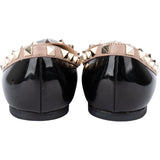 Valentino Black Patent Leather Rockstud Spikes Ballerinas (36,5)
