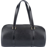 Louis Vuitton Noir Epi Leather Soufflot Handbag