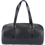 Louis Vuitton Noir Epi Leather Soufflot Handbag