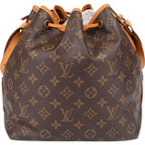 Louis Vuitton Canvas Monogram Sac Noe Petit Shoulder Bag