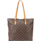 Louis Vuitton Canvas Monogram Cabas Mezzo Shoulder Bag