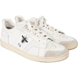 Christian Dior White Leather Bee Sneaker (35)