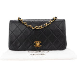 Chanel Quilted Lambskin 24K Gold Single Flap Crossbody Bag