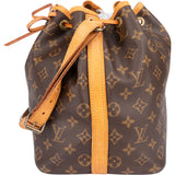 Louis Vuitton Canvas Monogram Sac Noe Petit Shoulder Bag