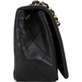 Chanel Quilted Lambskin 24K Gold Single Flap Crossbody Bag