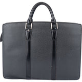 Louis Vuitton Noir Taiga Leather Lozan Business Handbag