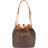 Louis Vuitton Canvas Monogram Sac Noe Petit Shoulder Bag