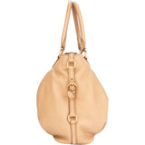 Miu Miu Beige Leather City Handbag