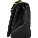 Chanel Quilted Lambskin 24K Gold Single Flap Crossbody Bag