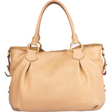 Miu Miu Beige Leather City Handbag