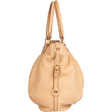 Miu Miu Beige Leather City Handbag