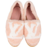 Louis Vuitton Pink Shearling Espadrilles (37)