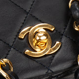 Chanel Quilted Lambskin 24K Gold Single Flap Crossbody Bag