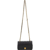 Chanel Quilted Lambskin 24K Gold Single Flap Crossbody Bag