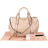 Miu Miu Classic Leather City Handbag