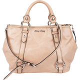Miu Miu Classic Leather City Handbag