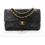 Chanel Quilted Lambskin 24K Gold Single Flap Crossbody Bag