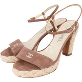 Chanel Suede CC Heels (36)