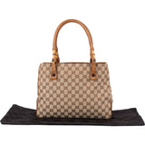 Gucci GG Monogram Bamboo Handbag