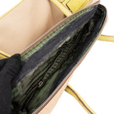 Prada Green Leather Triangle Shoulder Bag