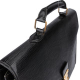 Louis Vuitton Noir Epi Leather Serviette Business Handbag