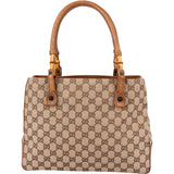 Gucci GG Monogram Bamboo Handbag