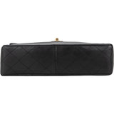 Chanel Quilted Lambskin 24K Gold Single Flap Crossbody Bag