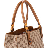 Gucci GG Monogram Bamboo Handbag