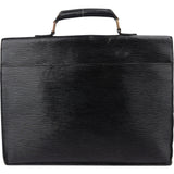 Louis Vuitton Noir Epi Leather Serviette Business Handbag