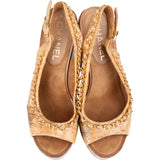Chanel Cork CC Espadrilles Shoes (36,5)