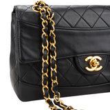 Chanel Quilted Lambskin 24K Gold Single Flap Crossbody Bag