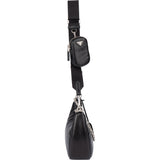 Prada Soft Leather Triangle Re-Edition Crossbody Bag