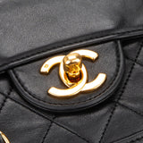 Chanel Quilted Lambskin 24K Gold Single Flap Crossbody Bag